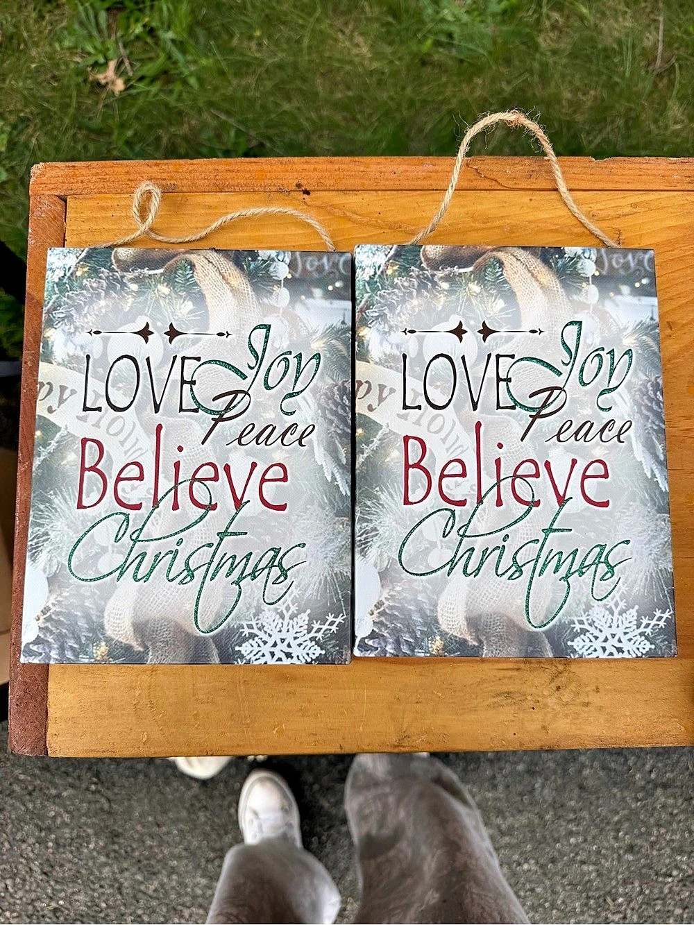 Christmas Signs Set of 2